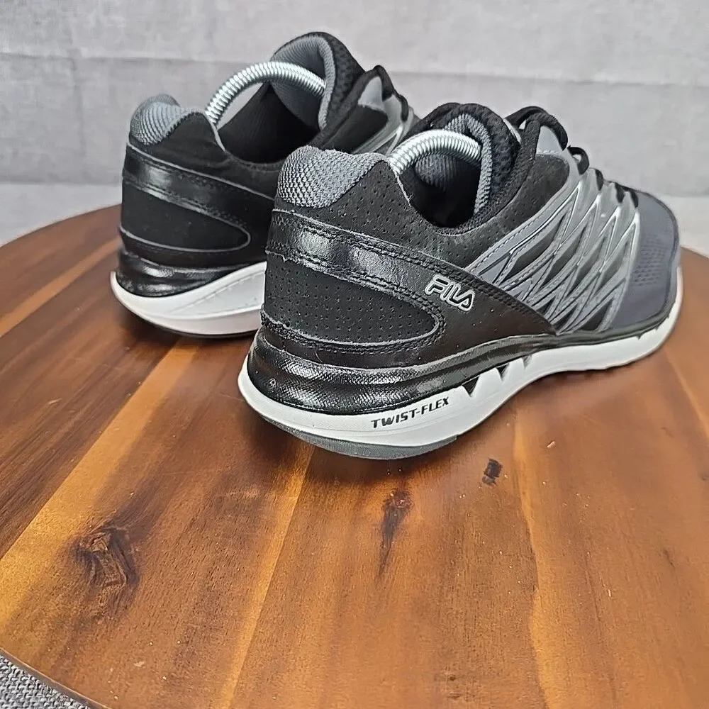 Fila Mens Indus Coolmax Gray 1SR20883-409‎ Black Running Shoes Sneakers Size 11
